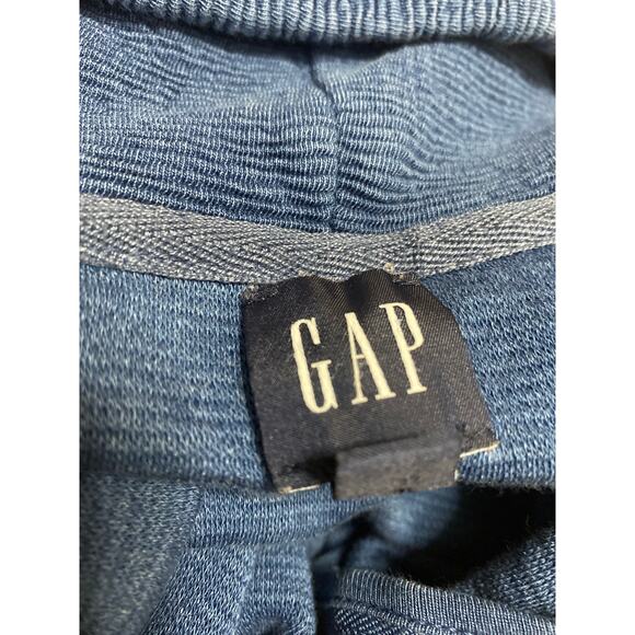 Gap Women's Blue Striped Full Zip Long Sleeve Hooded Hoodie Sweatshirt Jacket M - Picture 3 of 4